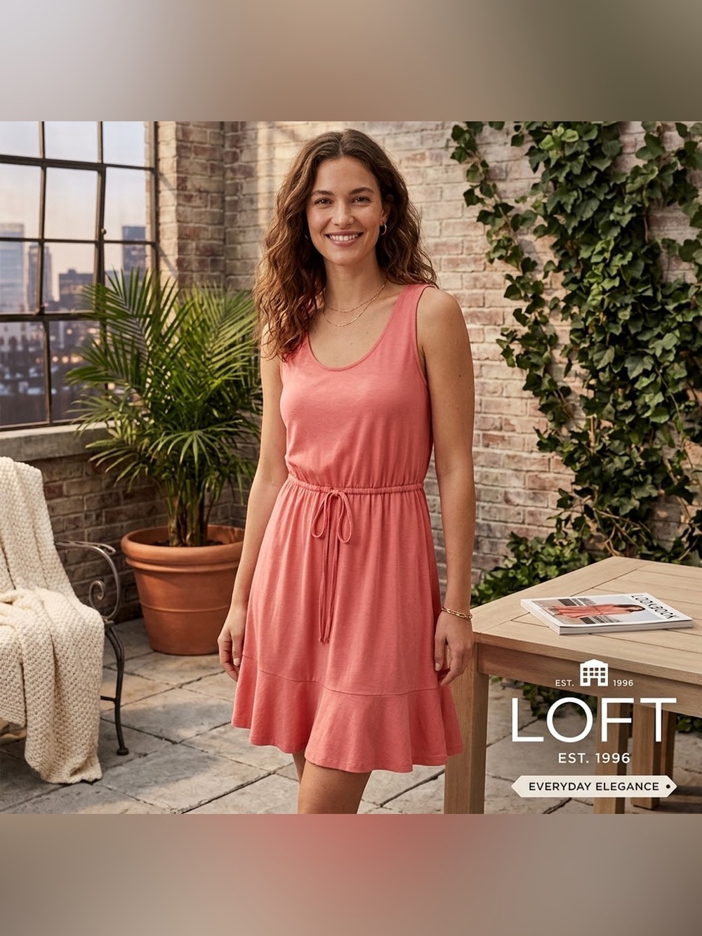 *LAST CHANCE- 3 for $10!!*
LOFT Coral Sleeveless Dress